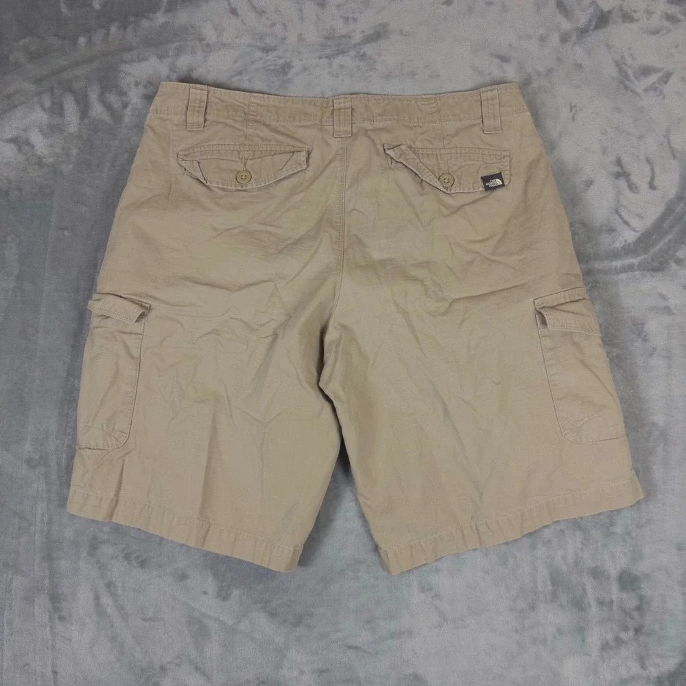 The North Face Rainier Surplus Shorts Mens 36 Khaki Tan Cargo Ripstop Hiking
